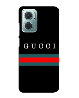 Чехол для Xiaomi Redmi Note 11E с картинкой «Gucci — красный пояс»