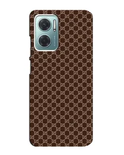Чохол для Xiaomi Redmi Note 11E з картинкою «Gucci — шоколадна сітка»