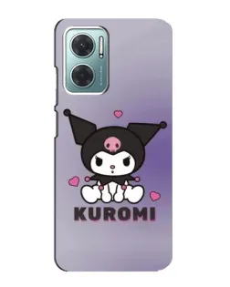 Чехол для Xiaomi Redmi Note 11E с картинкой «Kuromi — фиолетовый арт»