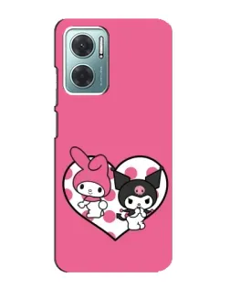 Чехол для Xiaomi Redmi Note 11E с картинкой «Kuromi и My Melody»