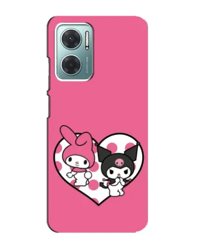 Чехол для Xiaomi Redmi Note 11E с картинкой «Kuromi и My Melody»