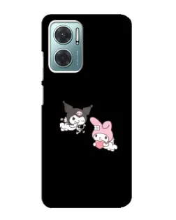 Чехол для Xiaomi Redmi Note 11E с картинкой «My Melody и Kuromi»