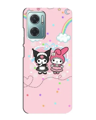 Чехол для Xiaomi Redmi Note 11E с картинкой «My Melody и Kuromi»