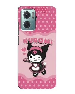 Чехол для Xiaomi Redmi Note 11E с картинкой «Kuromi в очках»