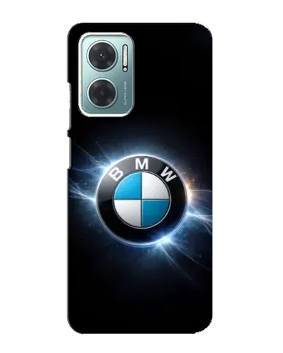 Чехол для Xiaomi Redmi Note 11E с картинкой «BMW — неоновое сияние»