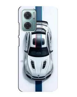 Чехол для Xiaomi Redmi Note 11E с картинкой «Вид сверху — BMW M»