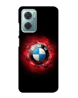 Чехол для Xiaomi Redmi Note 11E с картинкой «Логотип BMW — вспышка»