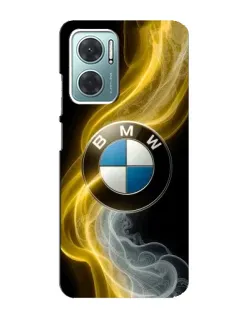 Чехол для Xiaomi Redmi Note 11E с картинкой «Золотистый дым BMW»