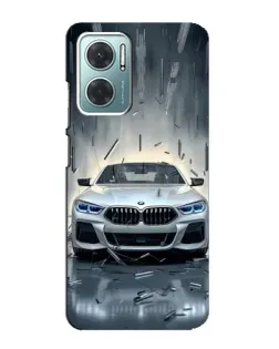 Чехол для Xiaomi Redmi Note 11E с картинкой «BMW в свете фар»