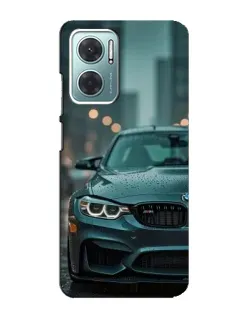 Чехол для Xiaomi Redmi Note 11E с картинкой «BMW в огнях города»