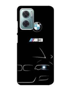 Чехол для Xiaomi Redmi Note 11E с картинкой «Минималистичный принт BMW M3»