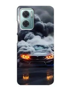 Чехол для Xiaomi Redmi Note 11E с картинкой «BMW в дыму»