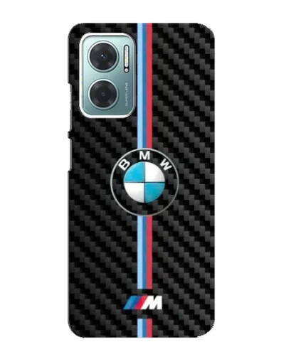 Чехол для Xiaomi Redmi Note 11E с картинкой «Эмблема BMW и карбон»