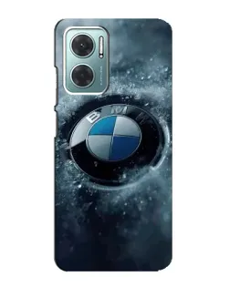 Чехол для Xiaomi Redmi Note 11E с картинкой «Логотип BMW — лед»