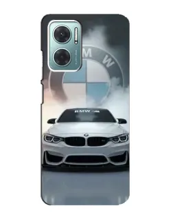 Чехол для Xiaomi Redmi Note 11E с картинкой «BMW в белом дыму»