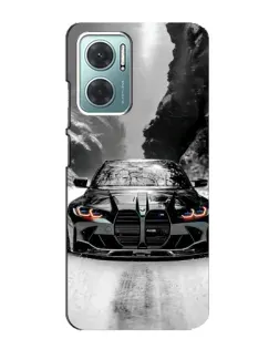 Чехол для Xiaomi Redmi Note 11E с картинкой «BMW — акварельный дрифт»