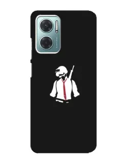 Чохол для Xiaomi Redmi Note 11E з картинкою «PUBG — силует воїна»