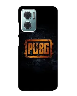 Чохол для Xiaomi Redmi Note 11E з картинкою «PUBG — золотий логотип»