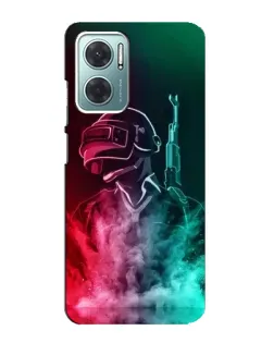 Чохол для Xiaomi Redmi Note 11E з картинкою «PUBG — вогняний воїн»