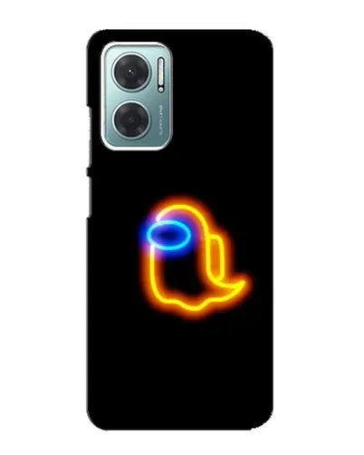 Чехол для Xiaomi Redmi Note 11E с картинкой «Among Us неоновое сияние»