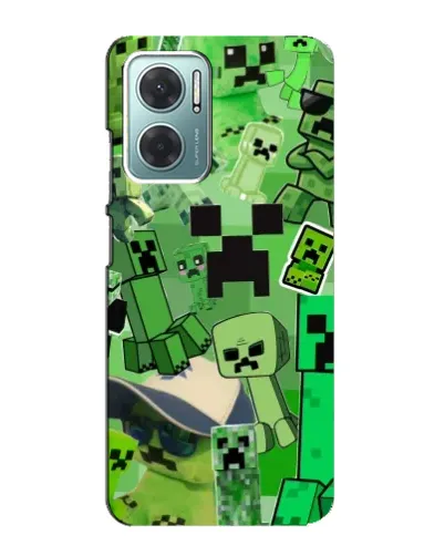 Чохол для Xiaomi Redmi Note 11E з картинкою «Кріпери Minecraft»