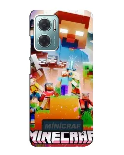 Чохол для Xiaomi Redmi Note 11E з картинкою «Minecraft герої гри» Чохол для Xiaomi Redmi Note 11E з картинкою «Minecraft герої гри»