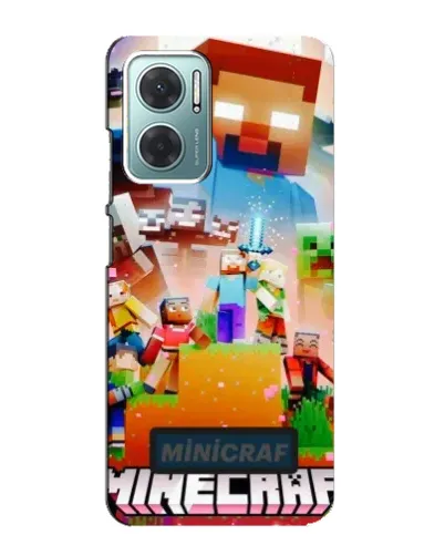 Чохол для Xiaomi Redmi Note 11E з картинкою «Minecraft герої гри»