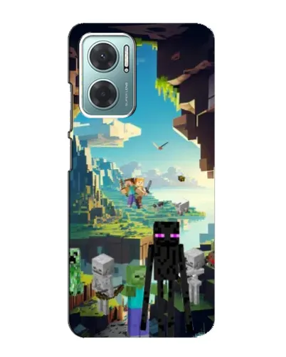 Чохол для Xiaomi Redmi Note 11E з картинкою «Ендермен у лісі»