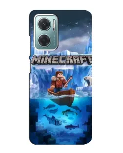Чохол для Xiaomi Redmi Note 11E з картинкою «Minecraft льодянийсвіт»
