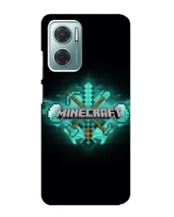 Чохол для Xiaomi Redmi Note 11E з картинкою «Minecraft Diamond лого»
