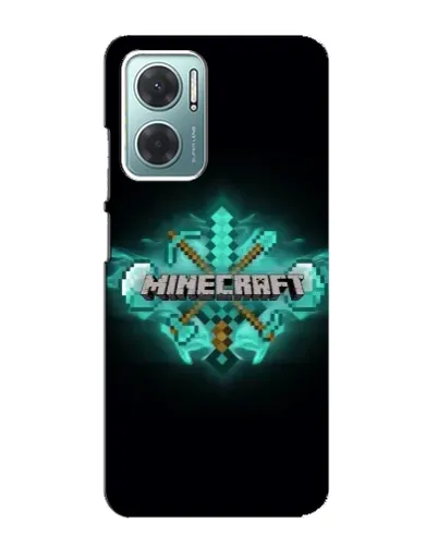 Чохол для Xiaomi Redmi Note 11E з картинкою «Minecraft Diamond лого»