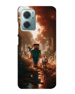 Чохол для Xiaomi Redmi Note 11E з картинкою «Стів у лісі»