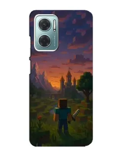 Чохол для Xiaomi Redmi Note 11E з картинкою «Стів біля вежі»