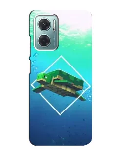 Чохол для Xiaomi Redmi Note 11E з картинкою «Черепаха Minecraft»