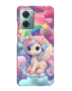 Чехол для Xiaomi Redmi Note 11E с картинкой «Маленький единорог»