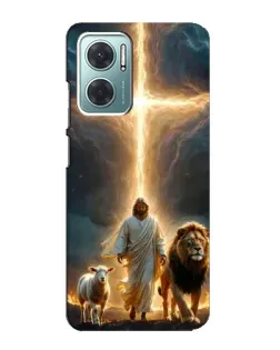 Чехол для Xiaomi Redmi Note 11E с картинкой «Лев Иуды и Свет» Чехол для Xiaomi Redmi Note 11E с картинкой «Лев Иуды и Свет»