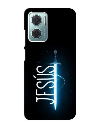 Чехол для Xiaomi Redmi Note 11E с картинкой «Меч Духа Jesus»