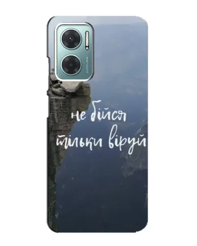 Чехол для Xiaomi Redmi Note 11E с картинкой «Вера над пропастью» Чехол для Xiaomi Redmi Note 11E с картинкой «Вера над пропастью»