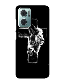 Чехол для Xiaomi Redmi Note 11E с картинкой «Сияющий крест Jesus»