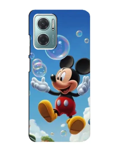 Чехол для Xiaomi Redmi Note 11E с картинкой «Mickey и мыльные пузыри»
