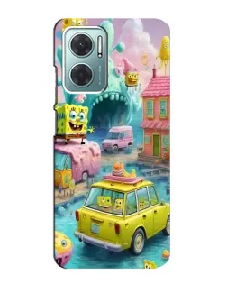 Чехол для Xiaomi Redmi Note 11E с картинкой «Монстр-трак приключения»