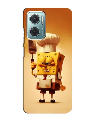 Чехол для Xiaomi Redmi Note 11E с картинкой «Губка Боб повар»