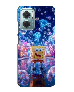 Чехол для Xiaomi Redmi Note 11E с картинкой «Неоновый океан»
