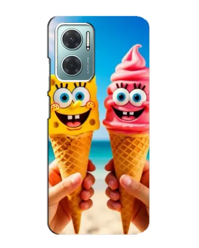 Чехол для Xiaomi Redmi Note 11E с картинкой «Спанч Боб мороженое»