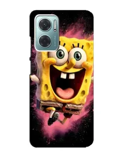 Чехол для Xiaomi Redmi Note 11E с картинкой «Взрывной Спанч Боб»