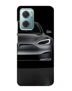 Чехол для Xiaomi Redmi Note 11E с картинкой «Tesla Model S Look»