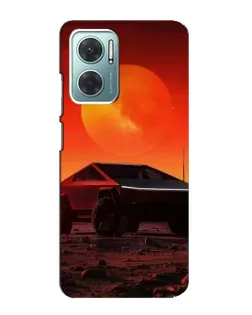Чехол для Xiaomi Redmi Note 11E с картинкой «Cybertruck на Марсе»