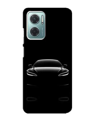 Чехол для Xiaomi Redmi Note 11E с картинкой «Силуэт Tesla Night»