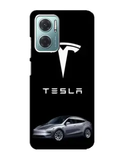 Чехол для Xiaomi Redmi Note 11E с картинкой «Tesla Model Y»