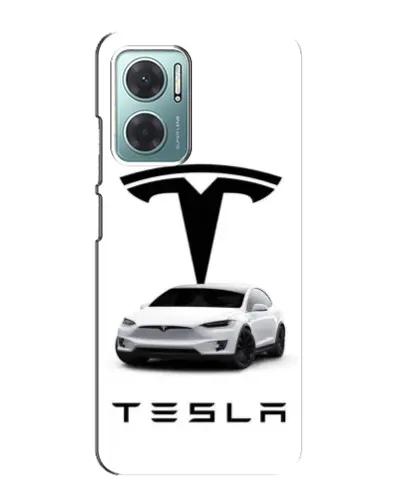 Чехол для Xiaomi Redmi Note 11E с картинкой «Tesla White Style»